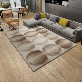 Brown Modern 3D Pattern Simplicity Rug Floor Mat for Bedroom Sofa Hall Office Living Room
