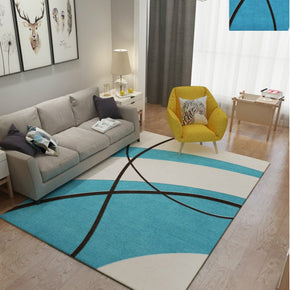 Blue Modern 3D Pattern Rug Floor Mat for Bedroom Sofa Hall Living Room Office