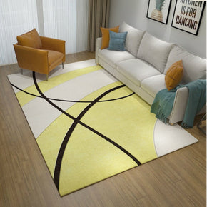 Yellow Modern 3D Pattern Rug Floor Mat for Bedroom Sofa Hall Living Room Office