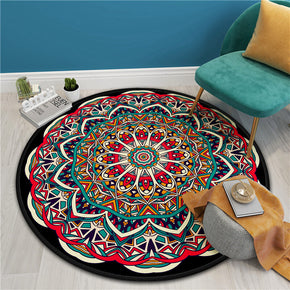Classical Printed Patterned Round Modern Area Rugs for Living Room Bedroom Office Anti-slip Carpet 17
