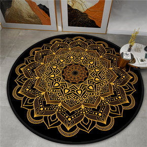 3D Gorgeous Printed Patterned Round Modern Area Rugs for Living Room Bedroom Office Anti-slip Carpet 03