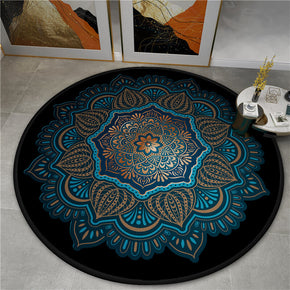 3D Gorgeous Printed Patterned Round Modern Area Rugs for Living Room Bedroom Office Anti-slip Carpet 04