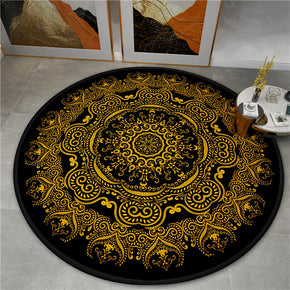 3D Gorgeous Printed Patterned Round Modern Area Rugs for Living Room Bedroom Office Anti-slip Carpet 05
