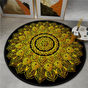 3D Gorgeous Printed Patterned Round Modern Area Rugs for Living Room Bedroom Office Anti-slip Carpet 06