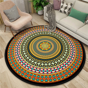 3D Gorgeous Printed Patterned Round Modern Area Rugs for Living Room Bedroom Office Anti-slip Carpet 10