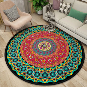 3D Gorgeous Printed Patterned Round Modern Area Rugs for Living Room Bedroom Office Anti-slip Carpet 11