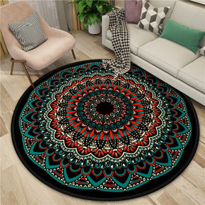 3D Gorgeous Printed Patterned Round Modern Area Rugs for Living Room Bedroom Office Anti-slip Carpet 12