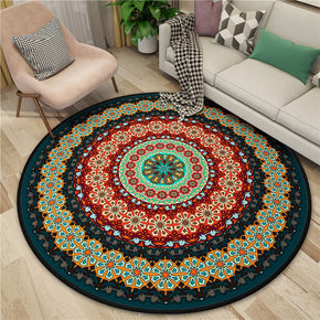 3D Gorgeous Printed Patterned Round Modern Area Rugs for Living Room Bedroom Office Anti-slip Carpet 15