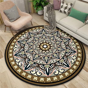 3D Gorgeous Printed Patterned Round Modern Area Rugs for Living Room Bedroom Office Anti-slip Carpet 16