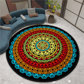 3D Gorgeous Printed Patterned Round Modern Area Rugs for Living Room Bedroom Office Anti-slip Carpet 17