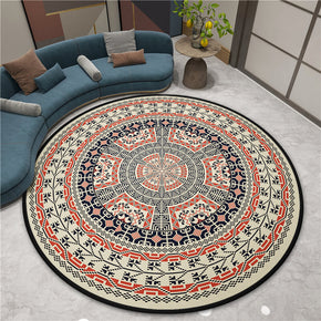 3D Gorgeous Printed Patterned Round Modern Area Rugs for Living Room Bedroom Office Anti-slip Carpet 18