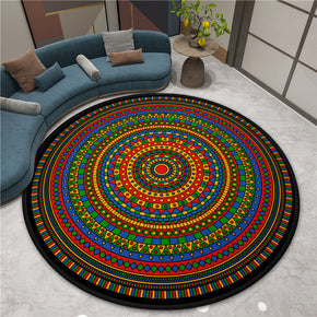 3D Gorgeous Printed Patterned Round Modern Area Rugs for Living Room Bedroom Office Anti-slip Carpet 19