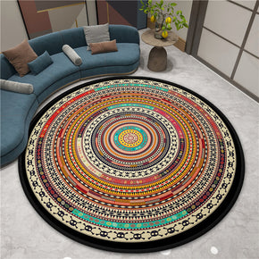 3D Gorgeous Printed Patterned Round Modern Area Rugs for Living Room Bedroom Office Anti-slip Carpet 21