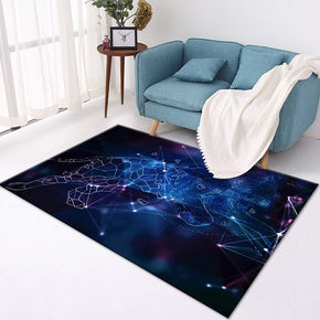 Blue Starry Sky Modern Pattern Simplicity Rugs Area Carpets for Living Room Office Hall Bedroom