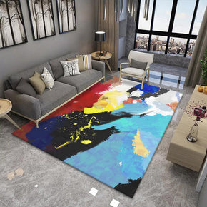 Modern Multi-colours Painted Pattern Gradient Rugs Area Carpets for Office Living Room Hall Bedroom