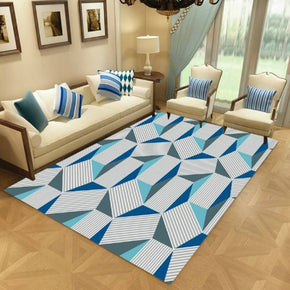 Moroccan Grey Modern Simple Rugs Patterned Polyester Carpets for Hall Dining Room Bedroom Living Room Office