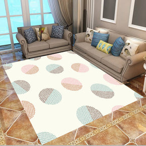 Beige Modern Pastoral Fresh Style Simple Rugs Polyester Patterned Carpets for Hall Dining Room Bedroom Living Room Office