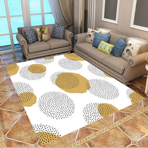 Yellow Modern Pastoral Fresh Style Simple Rugs Polyester Patterned Carpets for Hall Dining Room Bedroom Living Room Office