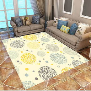 Light Yellow Modern Pastoral Fresh Style Simple Rugs Polyester Patterned Carpets for Hall Dining Room Bedroom Living Room Office