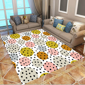 Modern Simple Yellow Pastoral Fresh Style Rugs Polyester Patterned Carpets for Hall Dining Room Bedroom Living Room Office