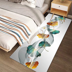 Ginkgo Biloba Simplicity Modern Polyester Rugs Patterned Carpets for Bedside Hall Dining Room Bedroom Living Room