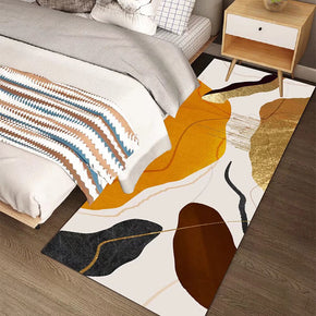 Yellow Simplicity Modern Polyester Rugs Patterned Carpets for Bedside Hall Dining Room Bedroom Living Room