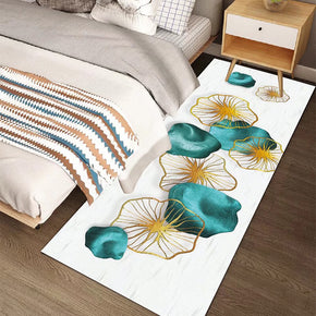 Lotus Leaf  Simplicity Modern Polyester Rugs Patterned Carpets for Bedside Hall Dining Room Bedroom Living Room