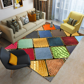 Multi-colours Cube Geometric Patterned Rugs for Bedroom Living room
