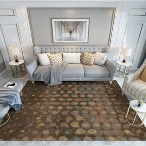 Brown Pattern Rugs for Bedroom Living room