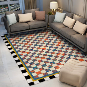 Multi-color Grid Abstract Modern Carpets for the Living Room Hall