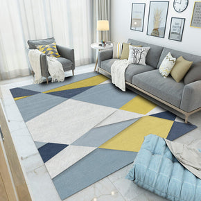 Geometric Patterned Modern Rug Bedroom Living Room Sofa Floor Mat