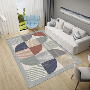 Geometric Modern Patterned Rug Bedroom Living Room Sofa Floor Mat