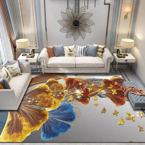Ginkgo Biloba Modern Patterned Rug Bedroom Living Room Sofa Floor Mat
