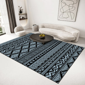 Moroccan Blue Patterns Carpets Printed Rugs for Bedroom Living Room
