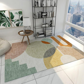 Multi-colours Geometric Printed Simplicity Carpet for Bedroom Living Room