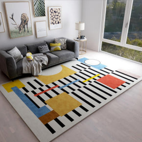 09 Multi-colours Geometric Printed Simplicity Carpet for Bedroom Living Room