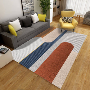12 Multi-colours Simplicity Geometric Printed Carpet for Bedroom Living Room