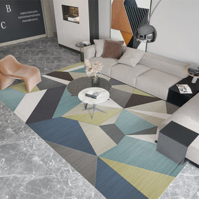 Multi-color Irregular Geometric Rugs for Living Room Dining Room Bedroom Hall