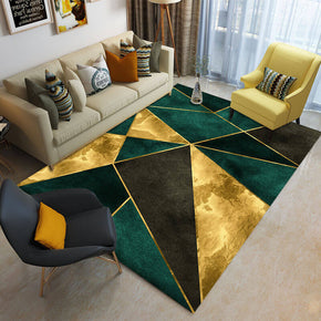 Tricolor Splicing Triangle Geometric Rugs for Living Room Dining Room Bedroom
