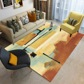 Colorful Block Abstract Rugs for Living Room Dining Room Bedroom Hall
