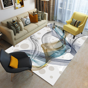 Simple Colorful Abstract Lines Rugs for Living Room Dining Room Bedroom Hall