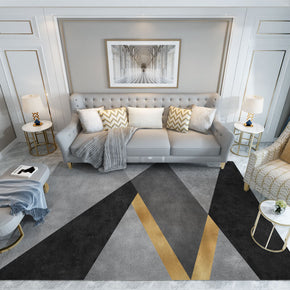 01 Geometric Minimalist Pattern Carpets Floormat for Living Room Bedroom Office Hall