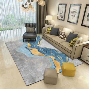 Multicolor River Print Carpet Area Rugs for Living Room Bedroom Hall