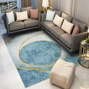 Modern Blue Carpets Area Rugs for Living Room Bedroom Hall