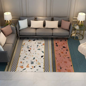 Multicolor Modern Geometric Simple Rugs for Living Room Dining Room Bedroom Hall