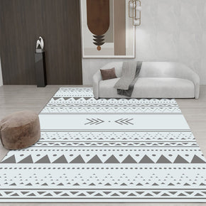Black Triangles Geometric Rugs for Living Room Dining Room Bedroom Hall