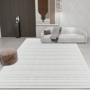 Three-color Light-colored Lines Rugs for Living Room Dining Room Bedroom Hall