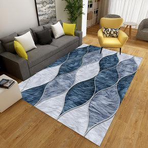 Waves Shape Geometric Rugs for Living Room Dining Room Bedroom Hall