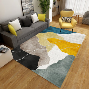 Abstract Colorful Block Rugs for Living Room Dining Room Bedroom Hall