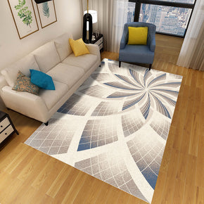 Gray Three-dimensional Geometric Rugs for Living Room Dining Room Bedroom Hall